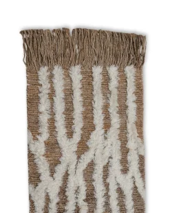 Wahl entrance rug jute 80x300 cm, Brown-offwhite