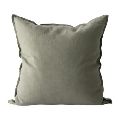 Washed linen cushion cover 50x50 cm, Olive