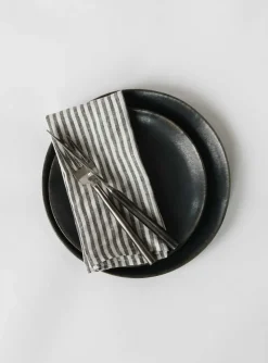 Washed linen napkin, Grey-white