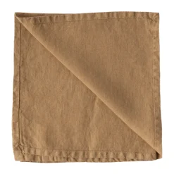 Washed linen napkin, Hazelnut