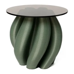 Water lily side table Ø50 cm, Olive