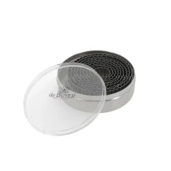 Wavy punched 9-pack, Stainless steel