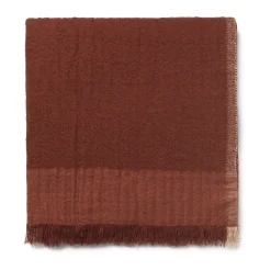 Weaver throw 120x170 cm, Red Brown