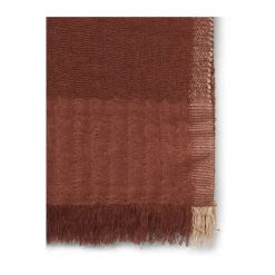 Weaver throw 120x170 cm, Red Brown