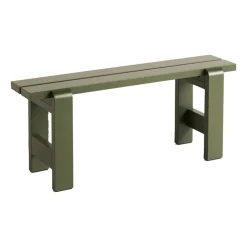 Weekday bench 111x23 cm lacquered pine, Olive