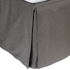 Weoaknight bed skirt 90x220x52 cm, Charcoal