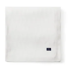 White jacquard cotton tablecloth 150x250 cm, White