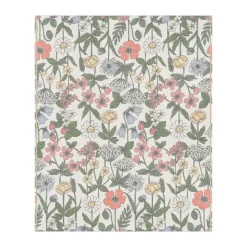 Wildflower cotton blanket 140x170 cm, Multi