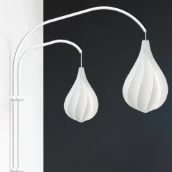 Willow double wall hanger for lamp, white