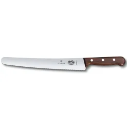 Wood bread knife 26 cm, Stainless steel-maple