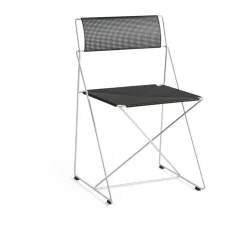 X-Line Indoor Outdoor chair, Black-hot galvanized