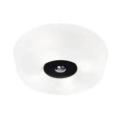 Yki 600 ceiling lamp, White, black detail