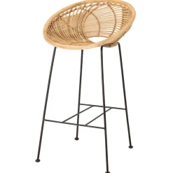 Yonne bar stool rattan, nature