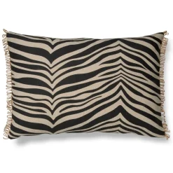 Zebra cushion 40x60 cm, black
