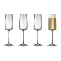 Zero champagne glass 30 cl 4-pack, Crystal