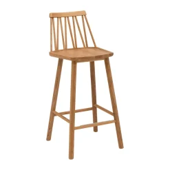 ZigZag bar stool 63 cm, Oiled oak