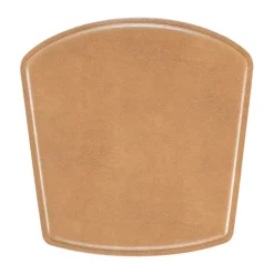 ZigZag pad bar/junior chair, Bonded leather camel
