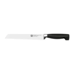 Zwilling Four star bread knife 20 cm, Black-stainless steel