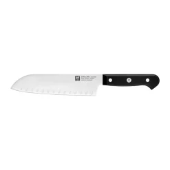 Zwilling Gourmet santoku knife 18 cm, Black-stainless steel