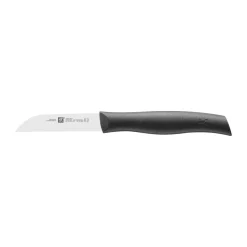 Zwilling Twin grip straight vegetable knife 8 cm, Black-stainless steel